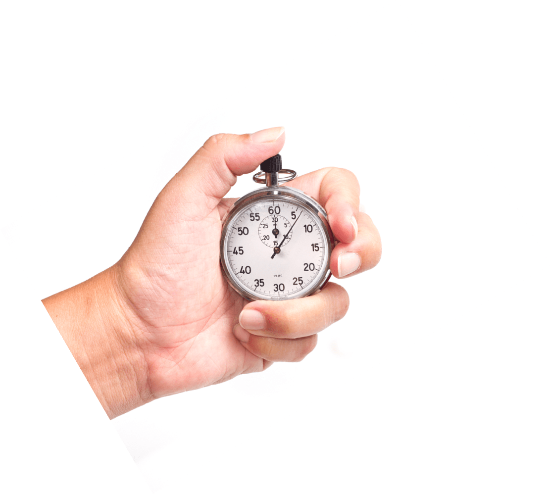 silver chronometer isolated on white background